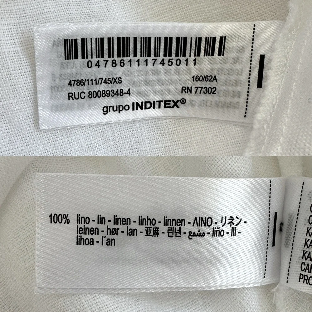 NWT Zara 100% Linen White Maxi Skirt - Picture 13 of 15
